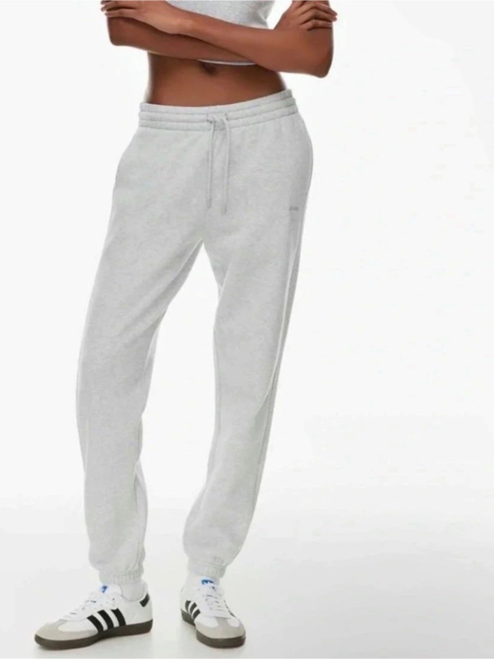 Aritizia TNA Boyfriend Fit Sweatfleece Cozy Fleece Jogger Gray Large Like New